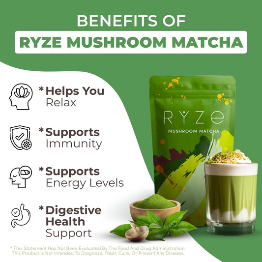 Ryze Mushroom Matcha (Pack of 2)