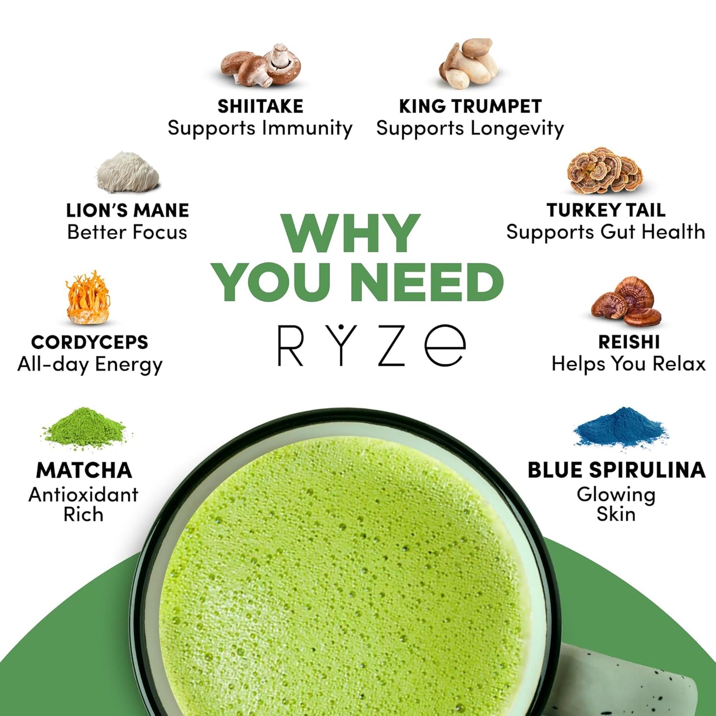 Ryze Mushroom Matcha