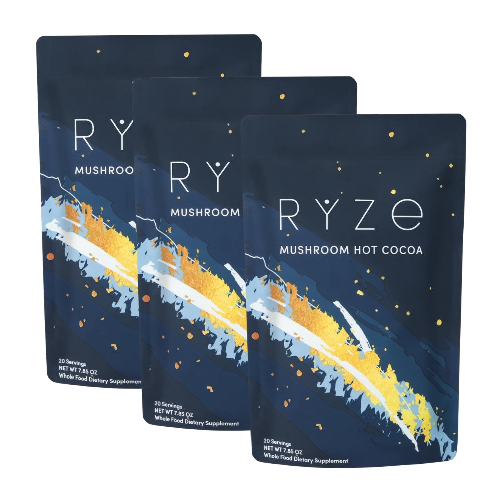 Ryze Mushroom Hot Cocoa (Pack of 3)